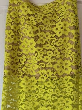 Trina Turk Lace Shell in Yellow Shirt